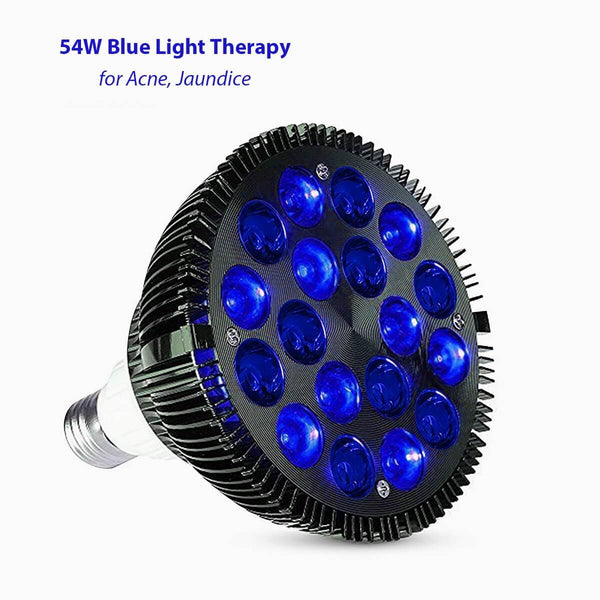 lukirch blue led light therapy lamp 54w 540nm for acne, jaundice and skin cancer
